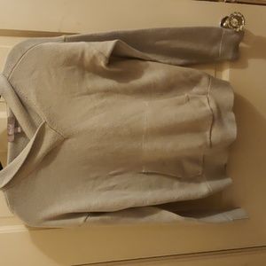 Marled Blue Gray Cozy Sweater Hoodie Size S